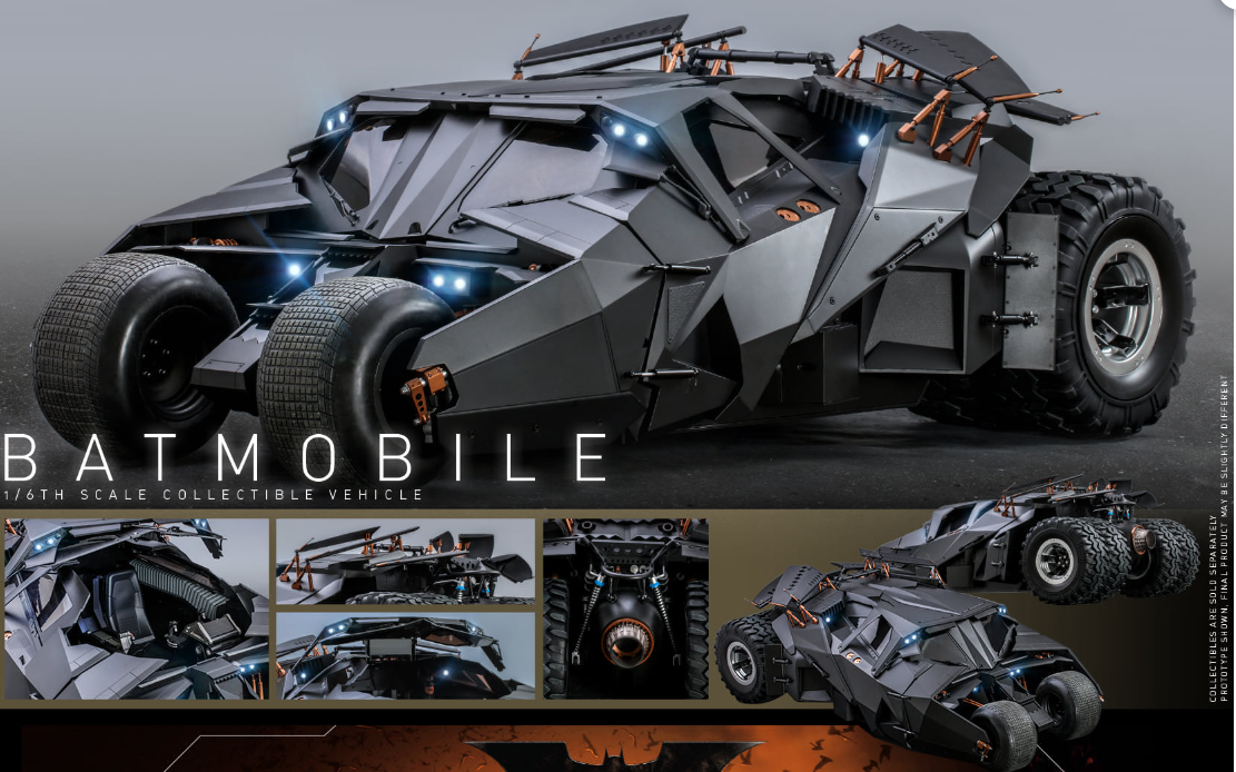 Hot Toys Batmobile Hot Toys Batman Begins MMS596 1/6 Scale Figure