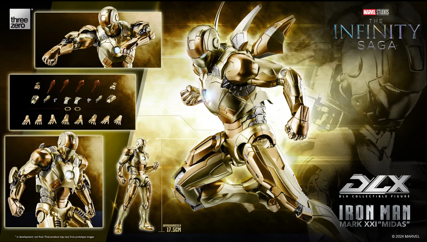 Threezero Marvel Studios: The Infinity Saga DLX Iron Man Mark 21 “Midas” 3Z0830