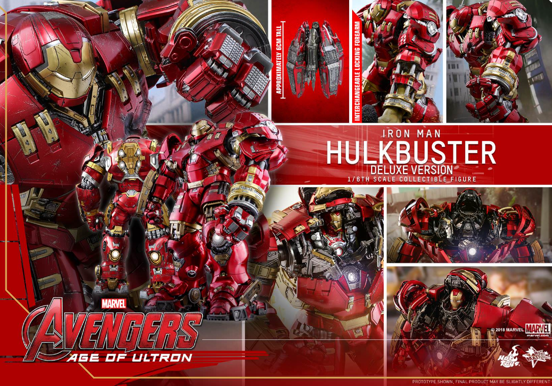 Hot Toys Hulkbuster (Deluxe) Hot Toys Avengers : Age of Ultron MMS510 1/6 Scale Figure