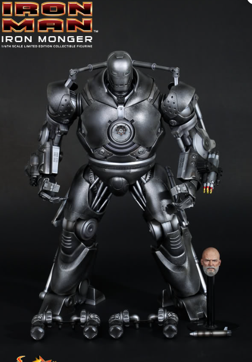 Hot Toys Iron Monger Hot Toys Iron Man MMS164 1/6 Scale Figure
