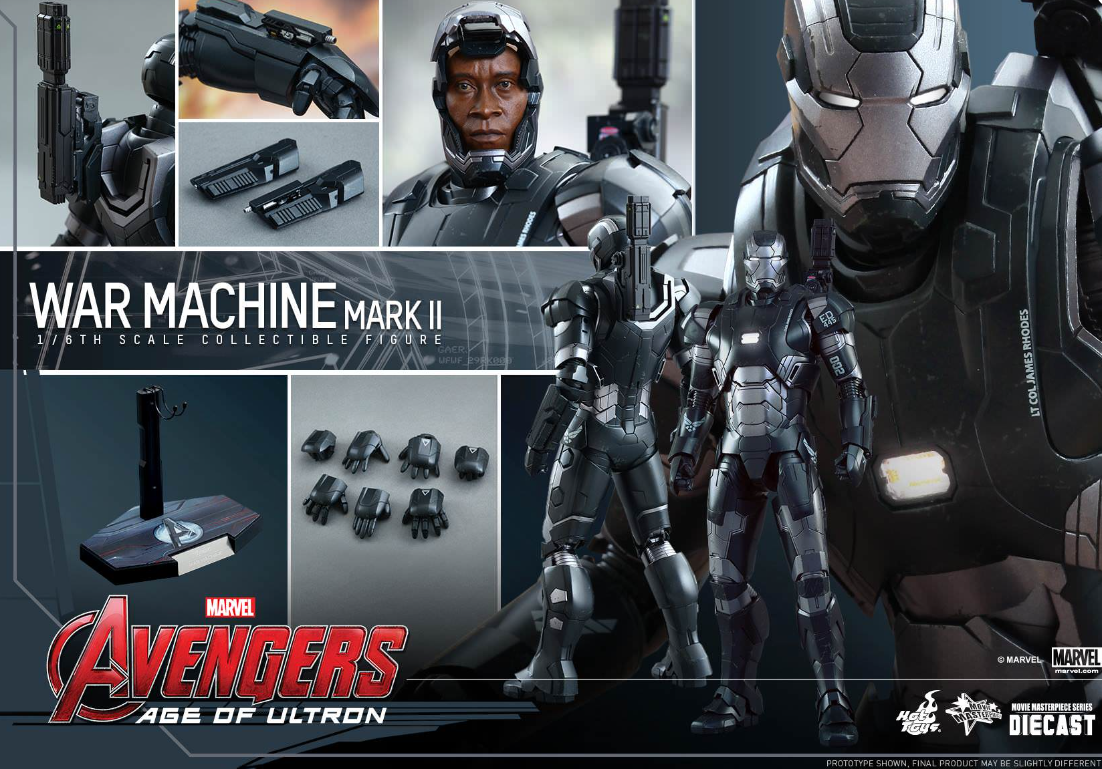 Hot Toys War Machine Mark II Hot Toys D10 Avengers : Age of Ultron MMS290 1/6 Scale Figure