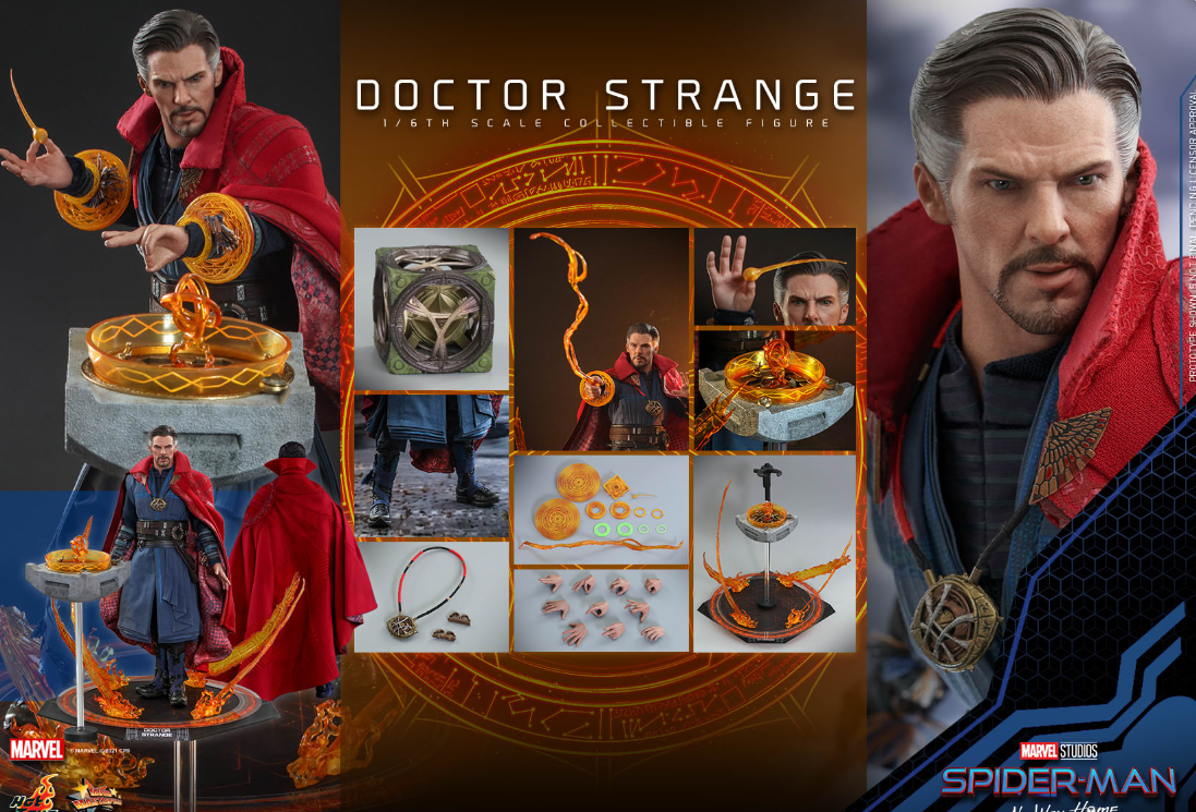 Hot Toys Doctor Strange Hot Toys Spider-Man : No Way Home MMS629 1/6 Scale Figure