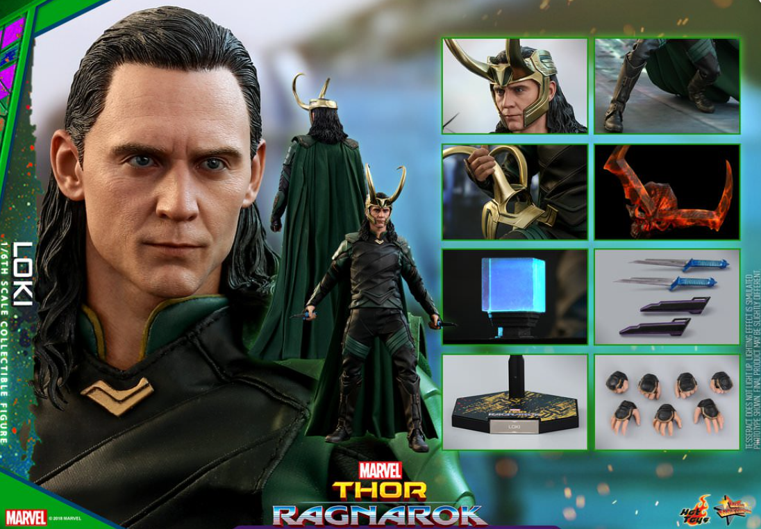 Hot Toys Loki Hot Toys Thor : Ragnarok MMS472 1/6 Scale Figure