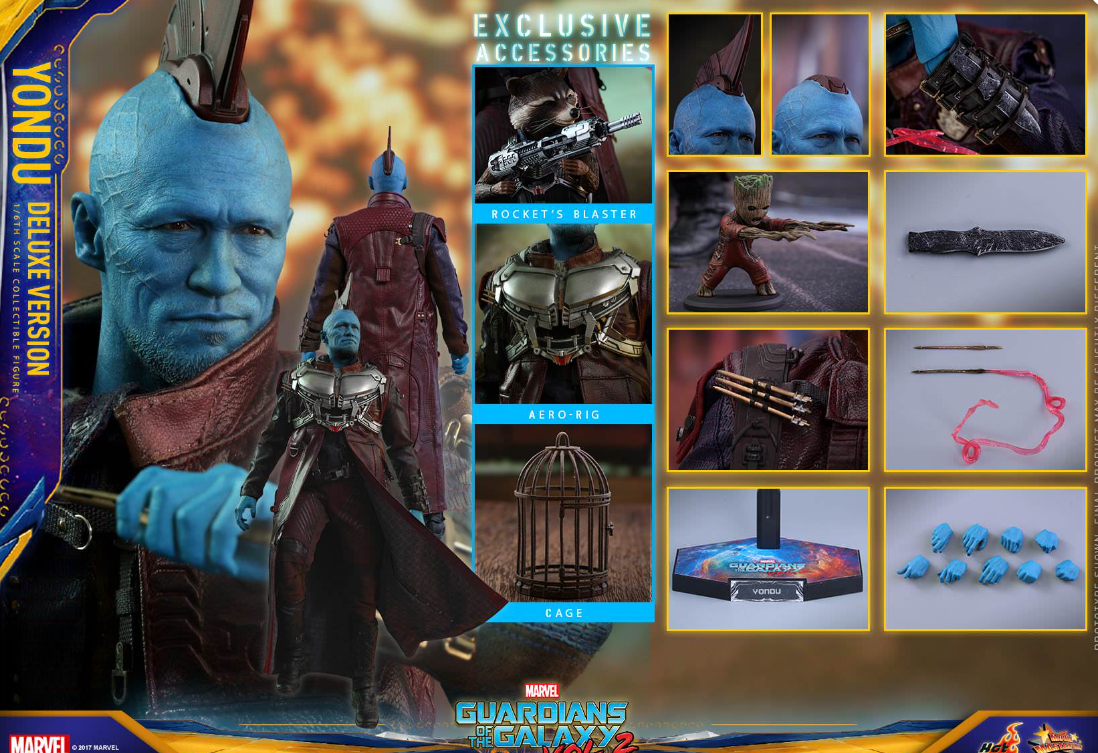 Hot Toys Yondu (Deluxe) Hot Toys Guardians of the Galaxy 2 MMS436 1/6 Scale Figure