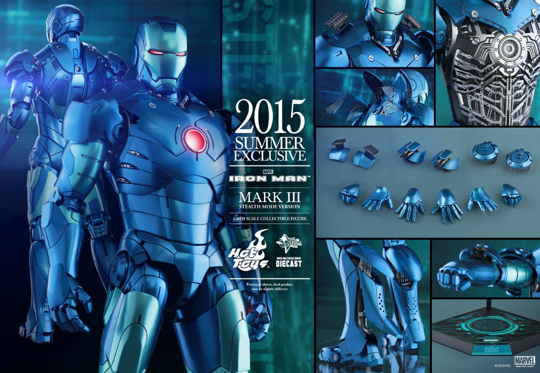 Hot Toys Mark III (Stealth Mode Version) Hot Toys D12 Iron Man MMS314 1/6 Scale Figure