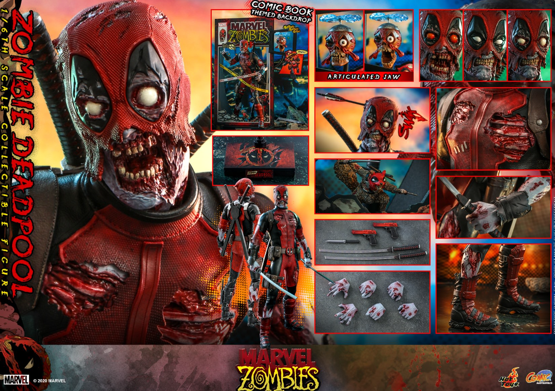 Hot Toys Zombie Deadpool Hot Toys Marvel Zombies CMS06 1/6 Scale Figure