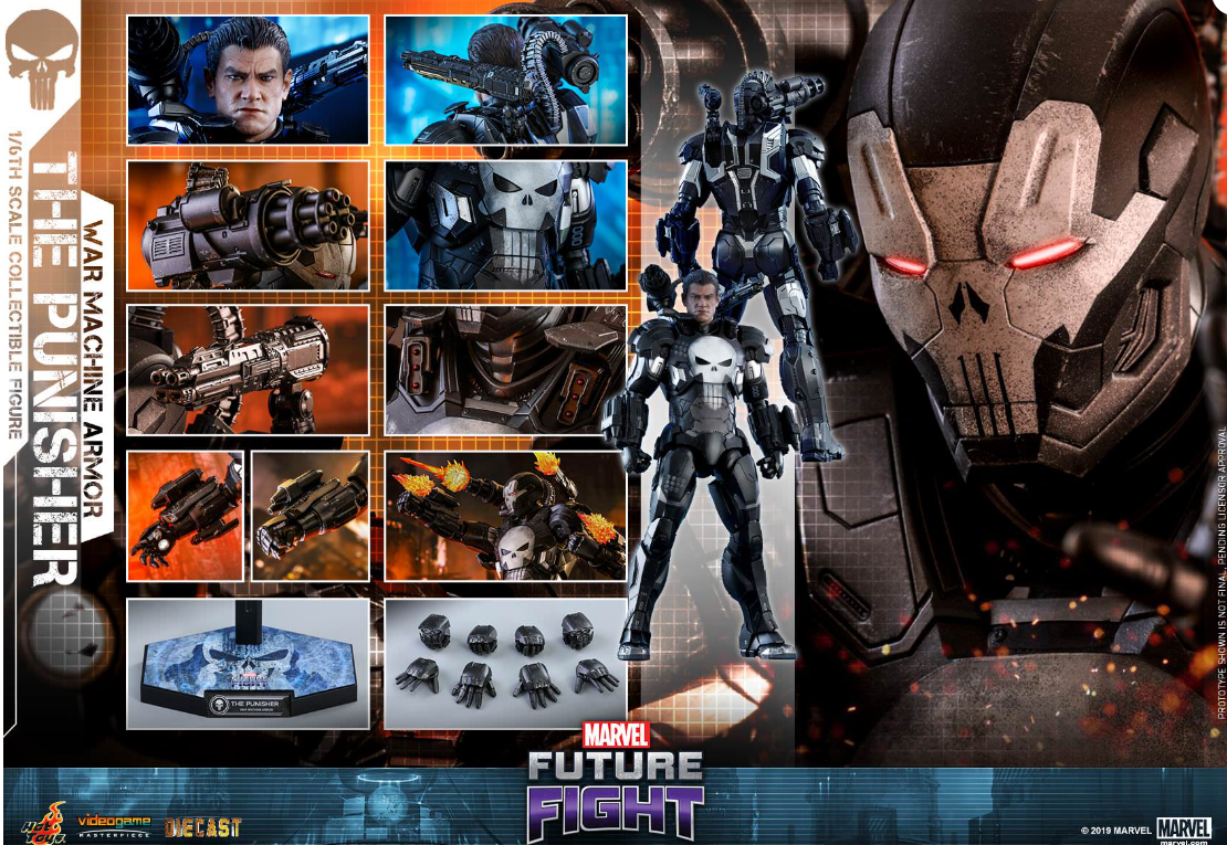 Hot Toys The Punisher (WM Armor) Hot Toys D28 Marvel Future Fight VGM33 1/6 Scale Figure