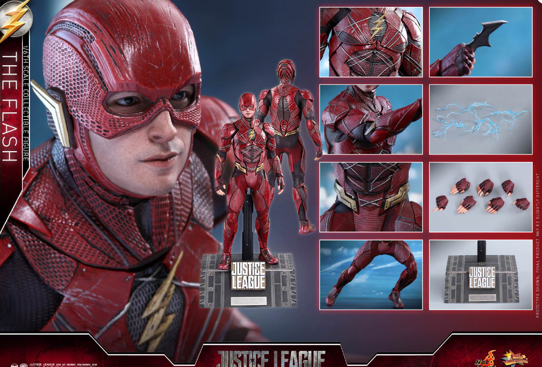 Hot Toys The Flash Hot Toys Justice League MMS448 1/6 Scale Figure