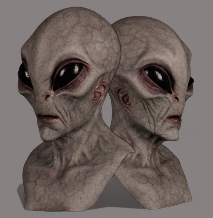 Alien Latex Head Mask – Scary Halloween Cosplay Prop
