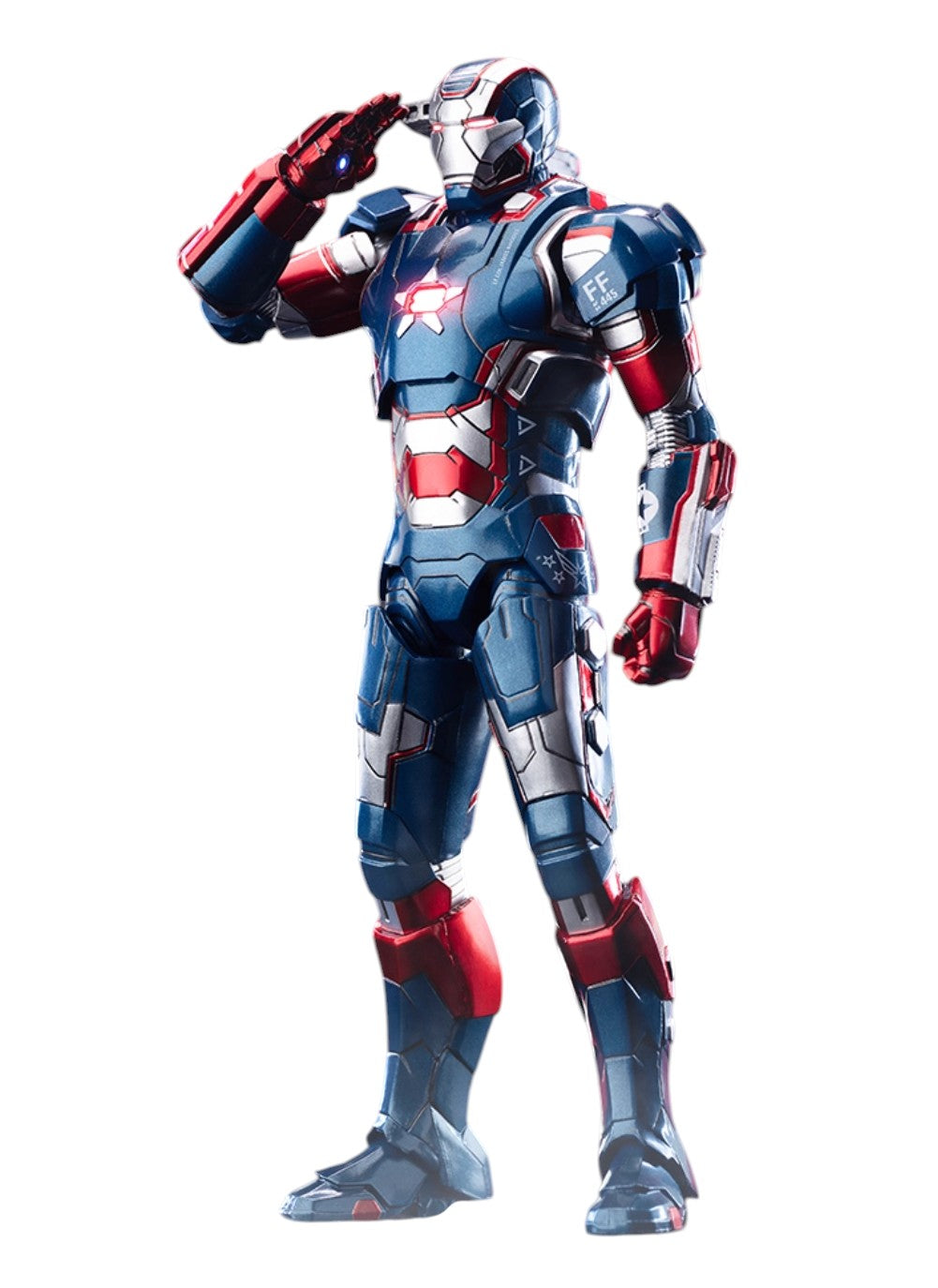 ZD Toys War Machine Iron Patriot 1.0 Figure Iron Man 3 1/10 Scale Figure