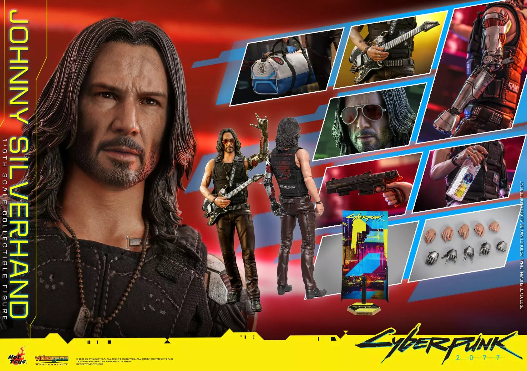 Hot Toys Johnny Silverhand Hot Toys Cyberpunk 2077 VGM47 1/6 Scale Figure