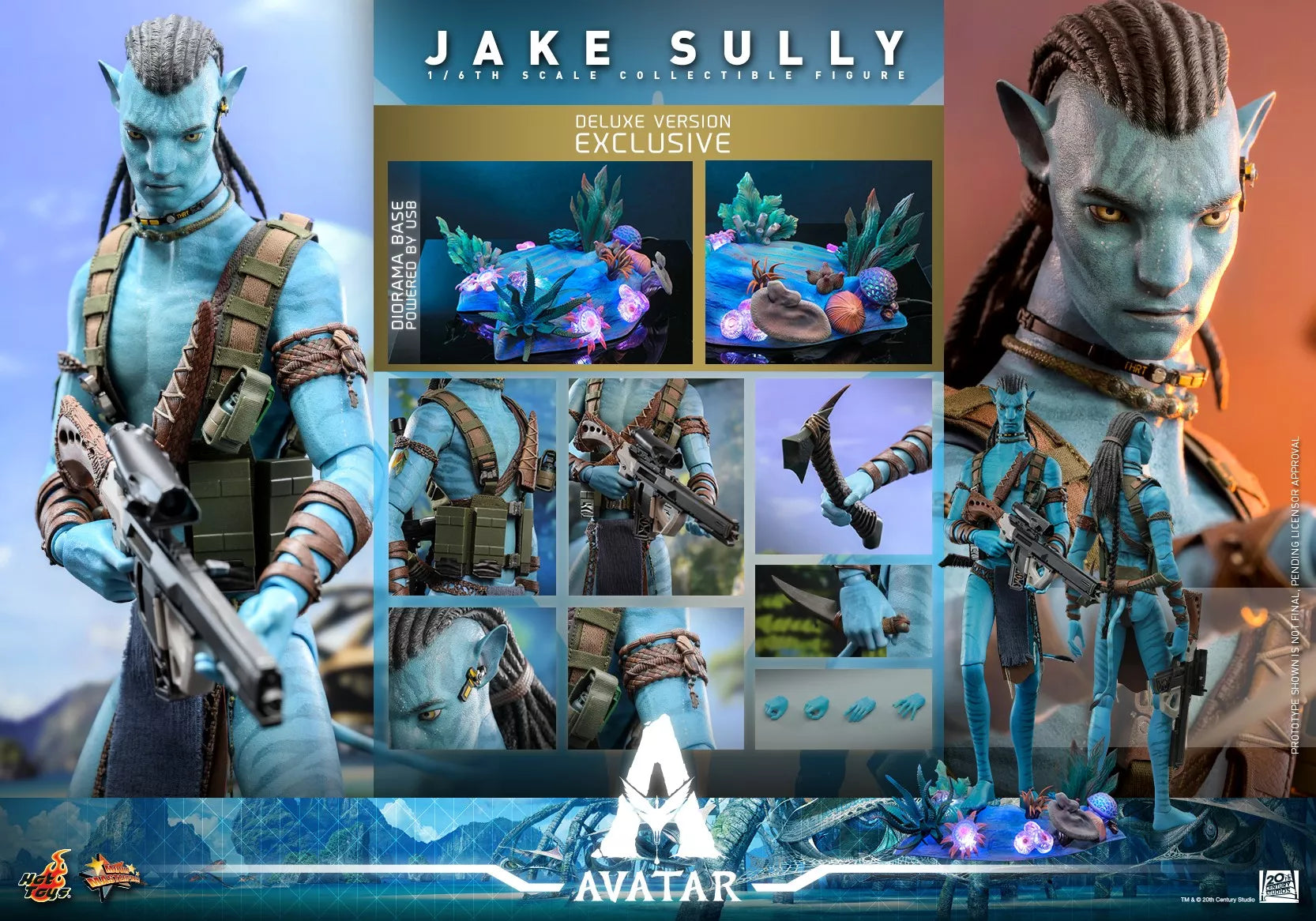 Hot Toys Jake Sully Hot Toys Avatar : The Way of the Water MMS684 1/6 Scale Figure