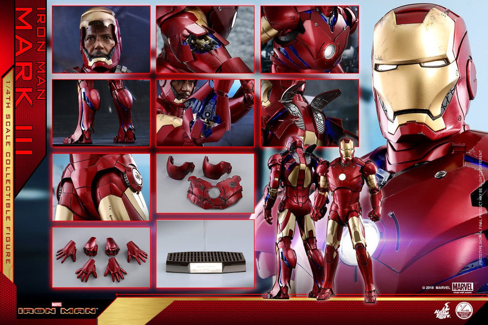 Hot Toys Ironman-Ironman Mark 3 Deluxe Edition QS012 1/6 Scale Figure