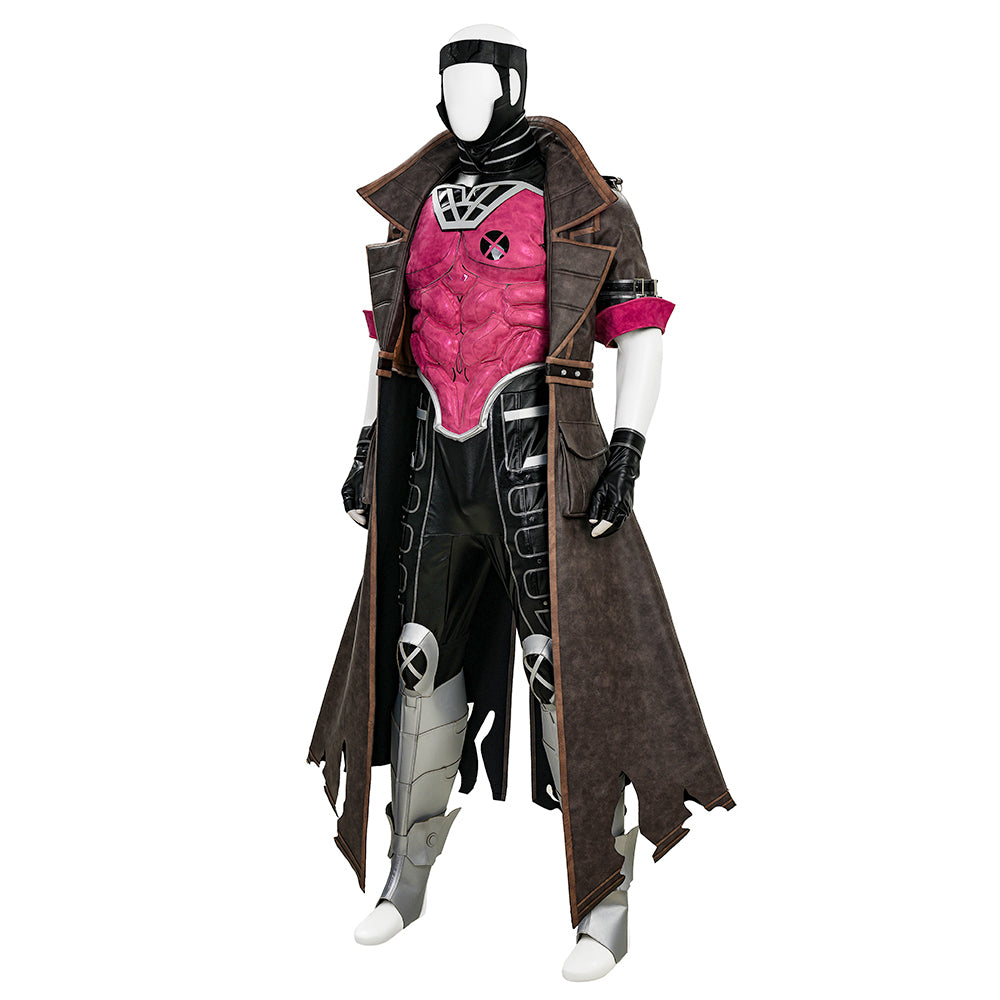 Marvel Rivals Gambit Cosplay Costume - Remy LeBeau Classic Trench Coat Outfit