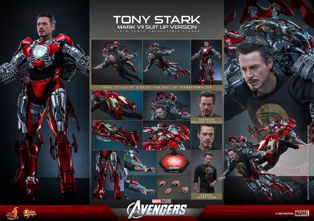 Hot Toys The Avengers–The Avengers Tony Stark Mark VII Suit up Version MMS718 1/6 Scale Figure