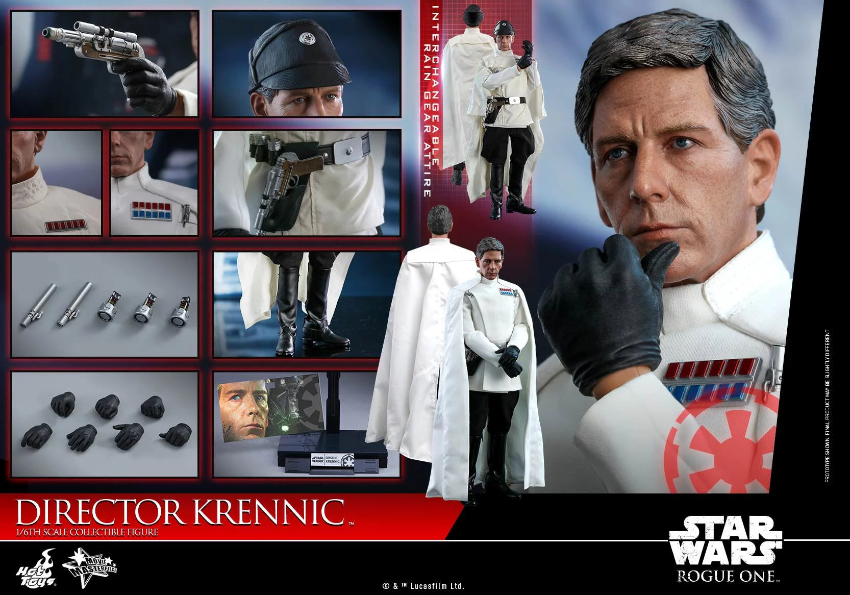 Hot Toys Star Wars-Star Wars Rogue One Director Krennic MMS519 1/6 Scale Figure