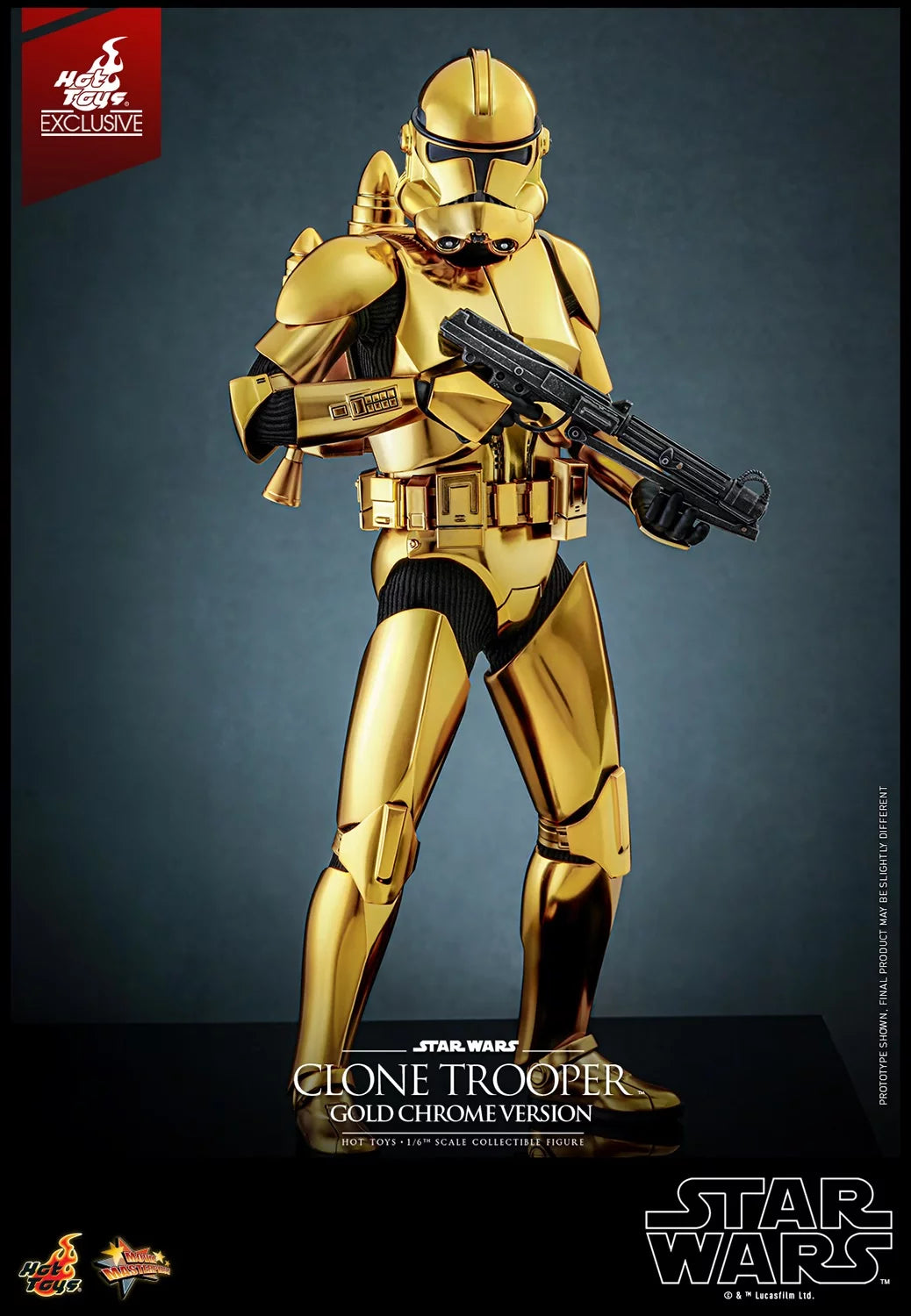 Hot Toys Clone Trooper (Gold Chrome) Hot Toys Star Wars MMS735 1/6 Scale Figure