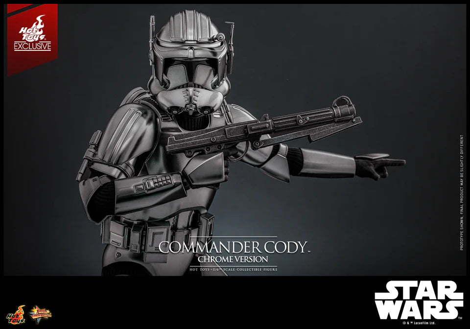 Hot Toys Star Wars-Star Wars III ROTS Commander Cody (Chrome Version ...