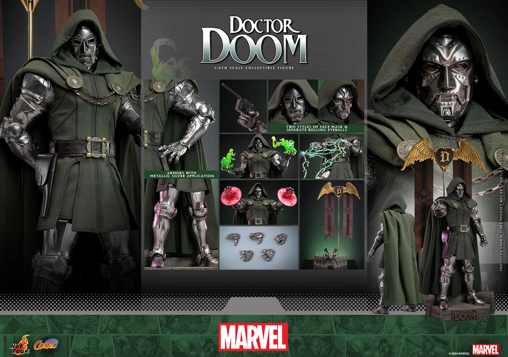 Hot Toys Doctor Doom Hot Toys Marvel Comics CMS022 1/6 Scale Figure