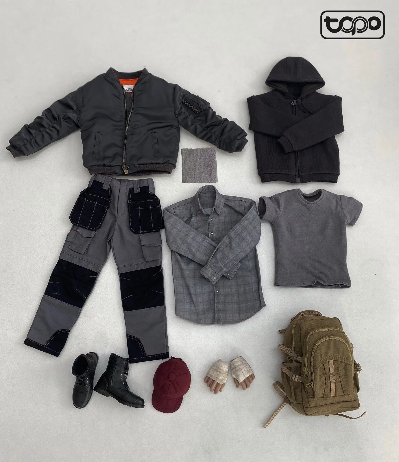 TOPO STUDIO Batman Pattinson Nomad Riding Clothing Set & Body 1/6 Scale Figure TP019