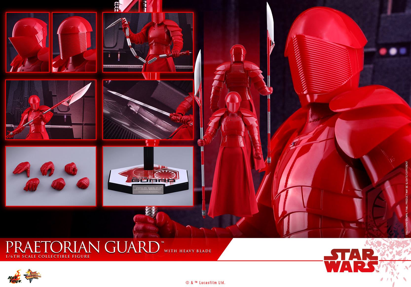 Hot Toys Praetorian Guard Hot Toys Star Wars : TLJ MMS453 1/6 Scale Figure