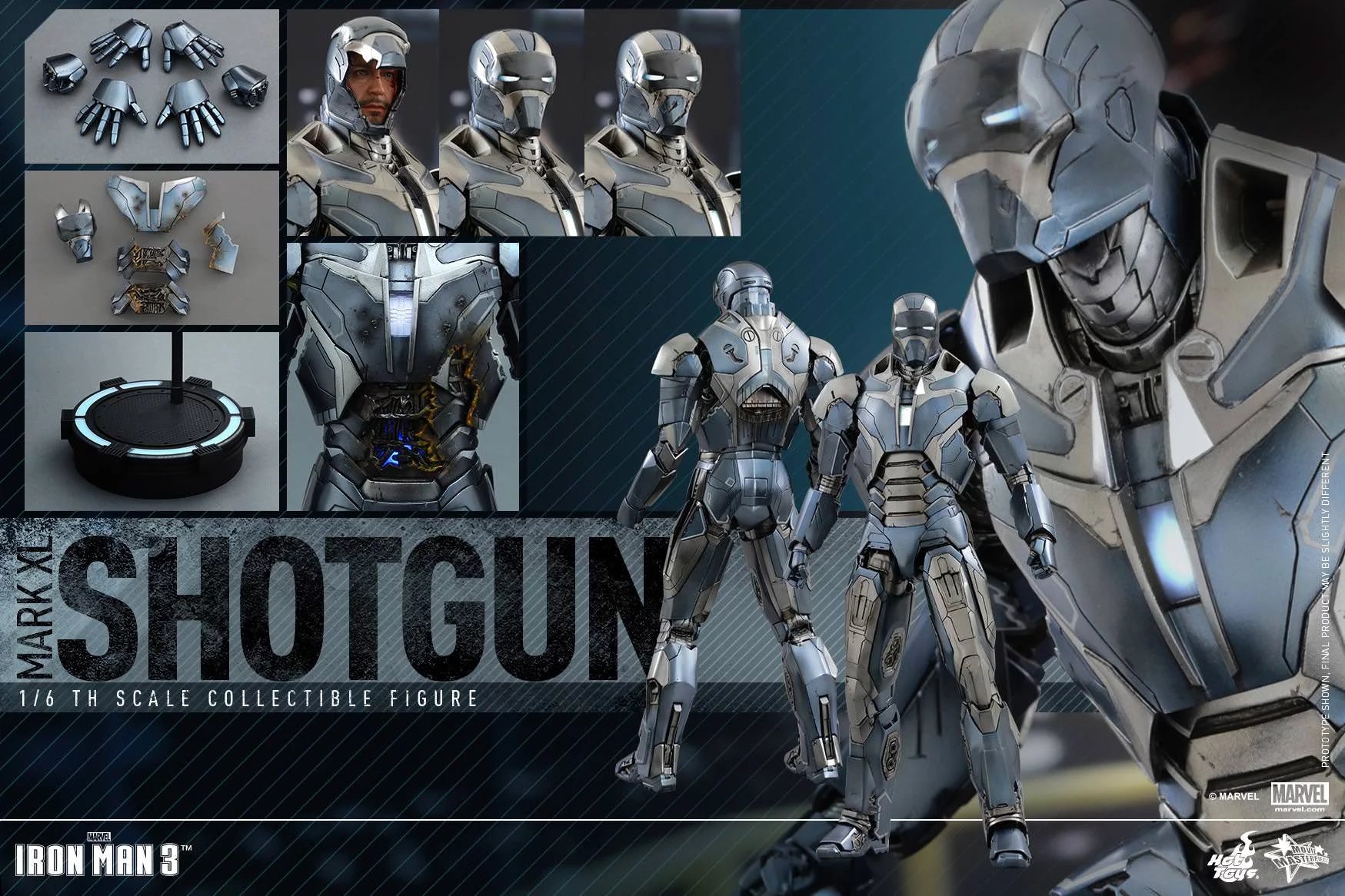 Hot Toys Mark XL Shotgun Hot Toys Iron Man 3 MMS309 1/6 Scale Figure
