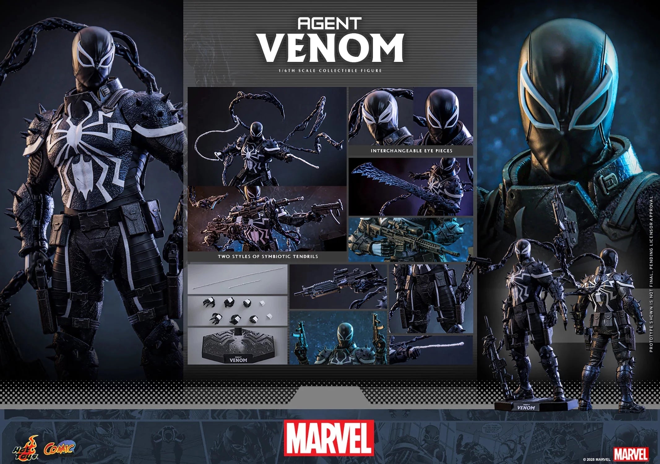 Hot Toys Agent Venom Hot Toys Marvel Comics CMS025 1/6th scale Collectible Figure