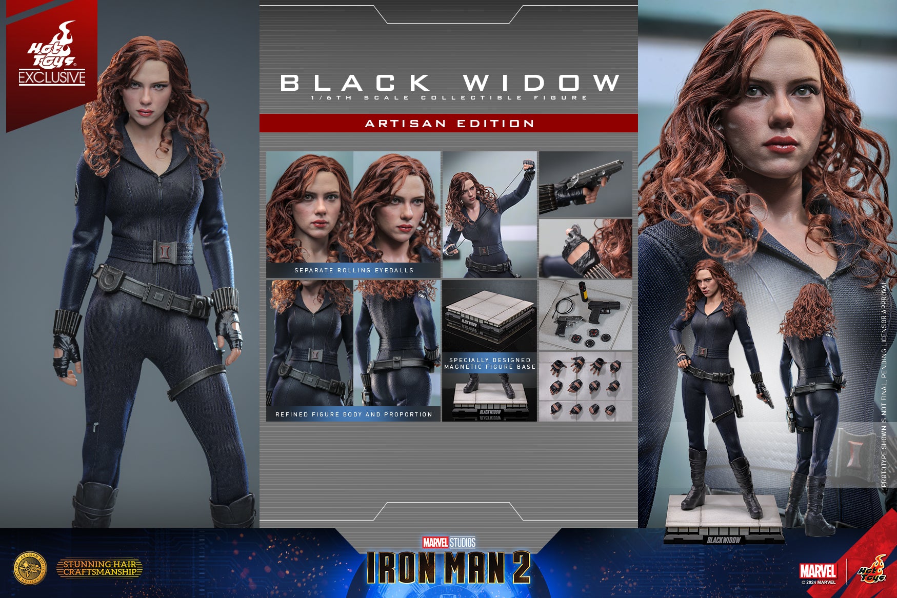 Hot Toys Black Widow (Artisan Edition) Hot Toys Iron Man 2 MMS757 1/6 Scale Figure