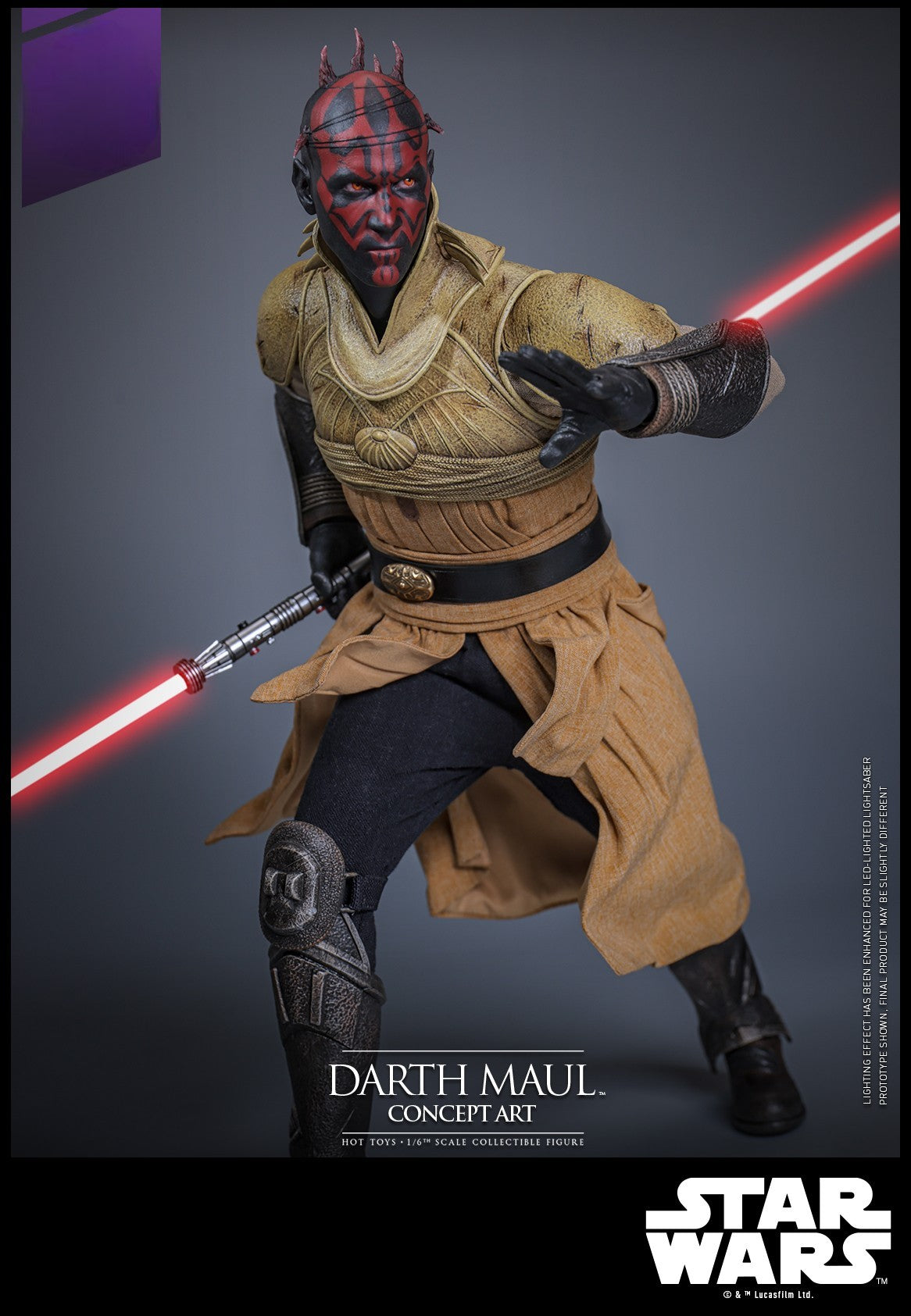 Hot Toys Star Wars- Star Wars Episode I The Phantom Menace Darth Maul (Concept Art) MMS778B 1/6 Scale Figure