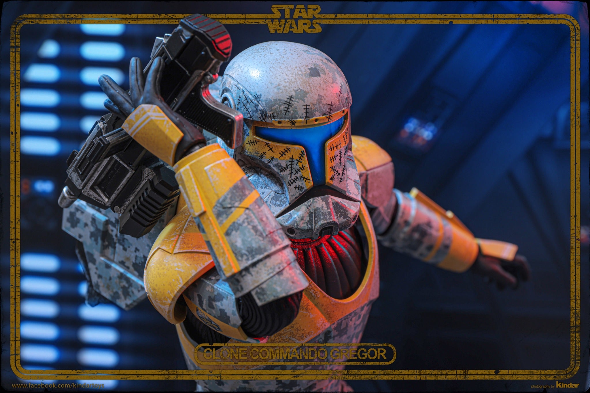 Hot Toys Clone Commando Gregor Hot Toys Star Wars: The Clone Wars TMS155 1/6 Scale Figure