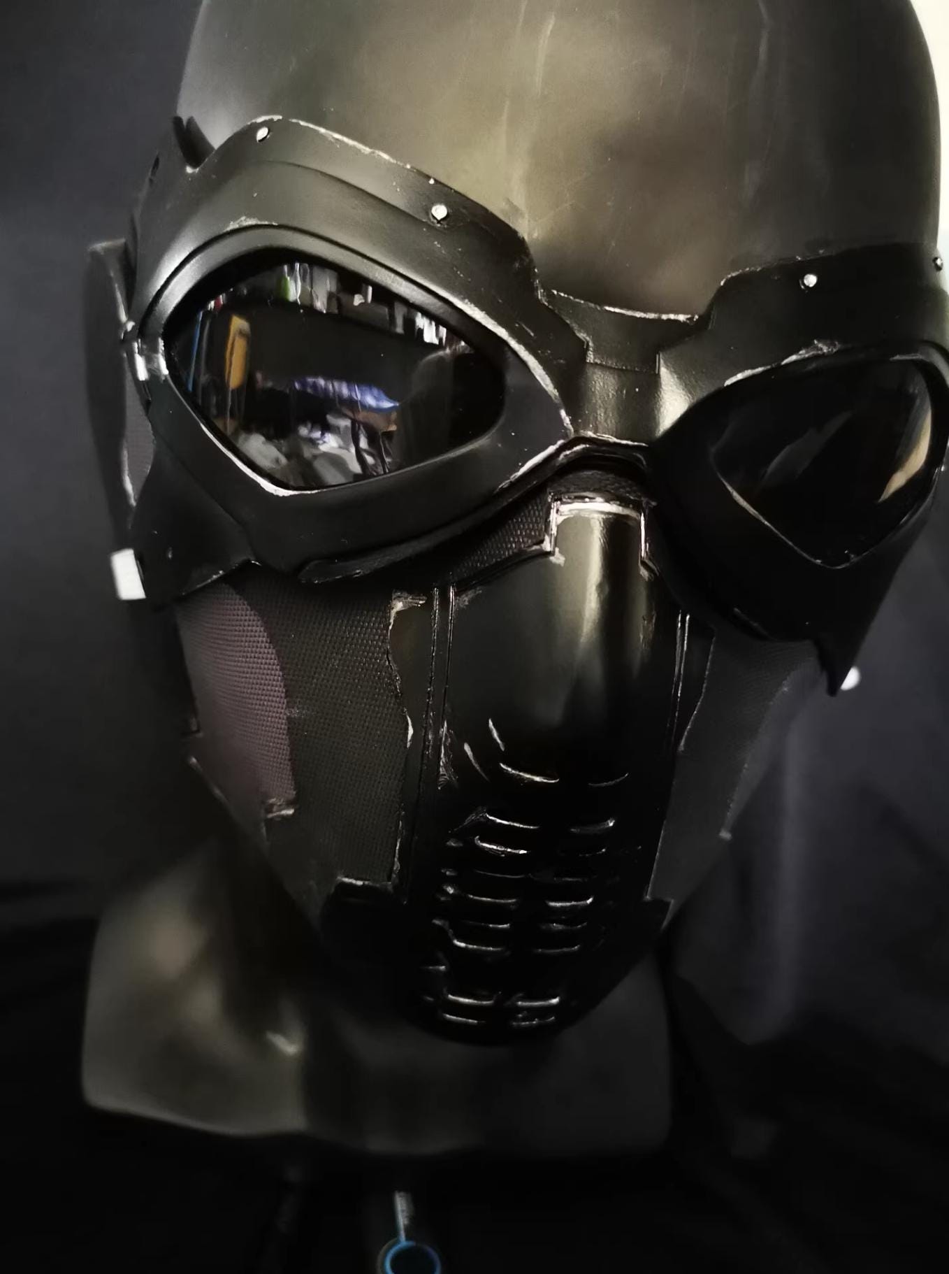 High End ! Custom made ! Civil Wars Version Winter Soldier Mask Prop Captain America replica Captain America Shield Winter Soldier cosplay