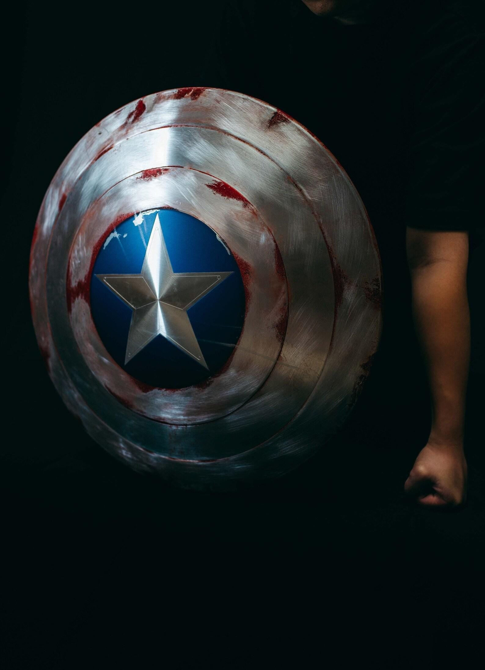 Battle Damaged Captain America Shield Life Size Replica