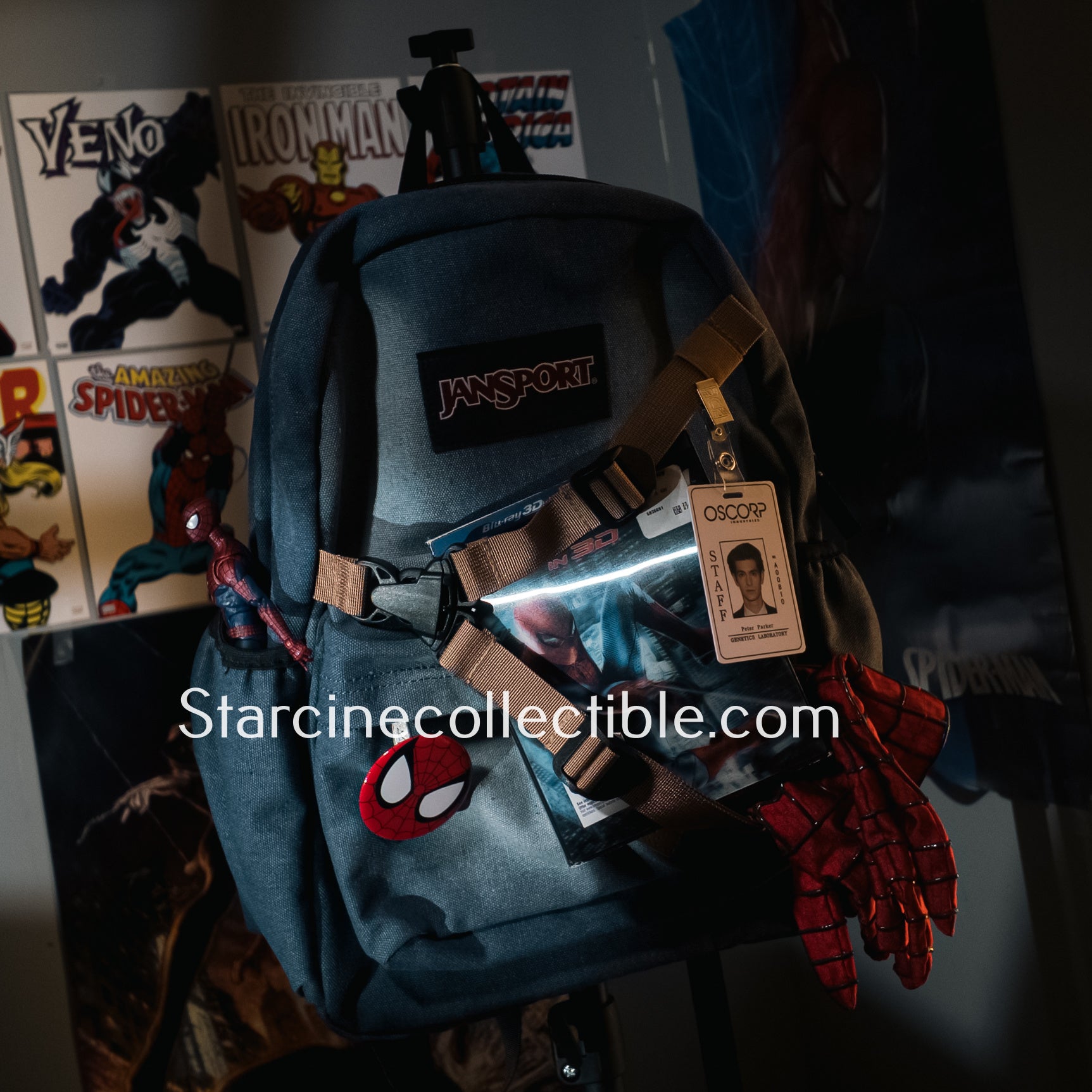 andrew garfield jansport backpack Andrew Garfield School Bag The Amazing Spider-Man – StarCine Collectible