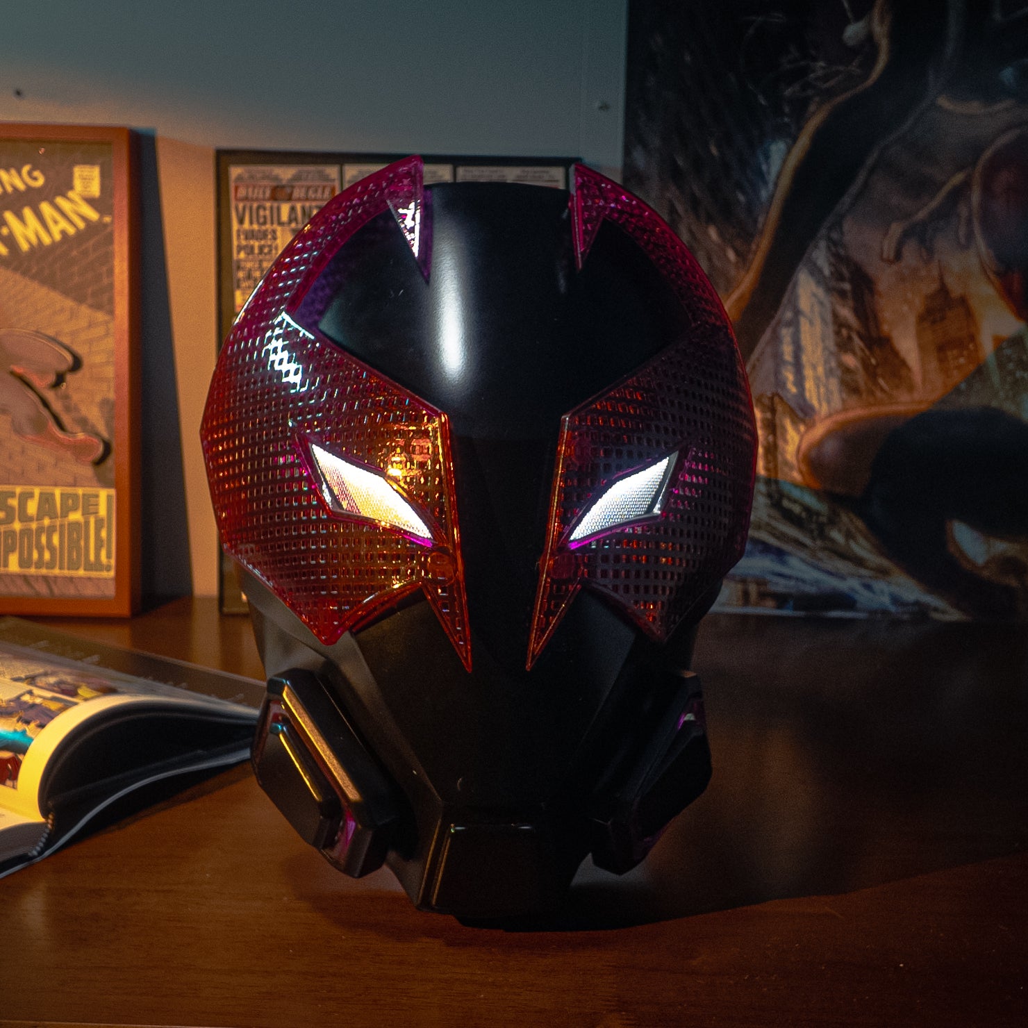 Spider man Across The Spider Verse Prowler Mask(Earth-42)   Miles Morales