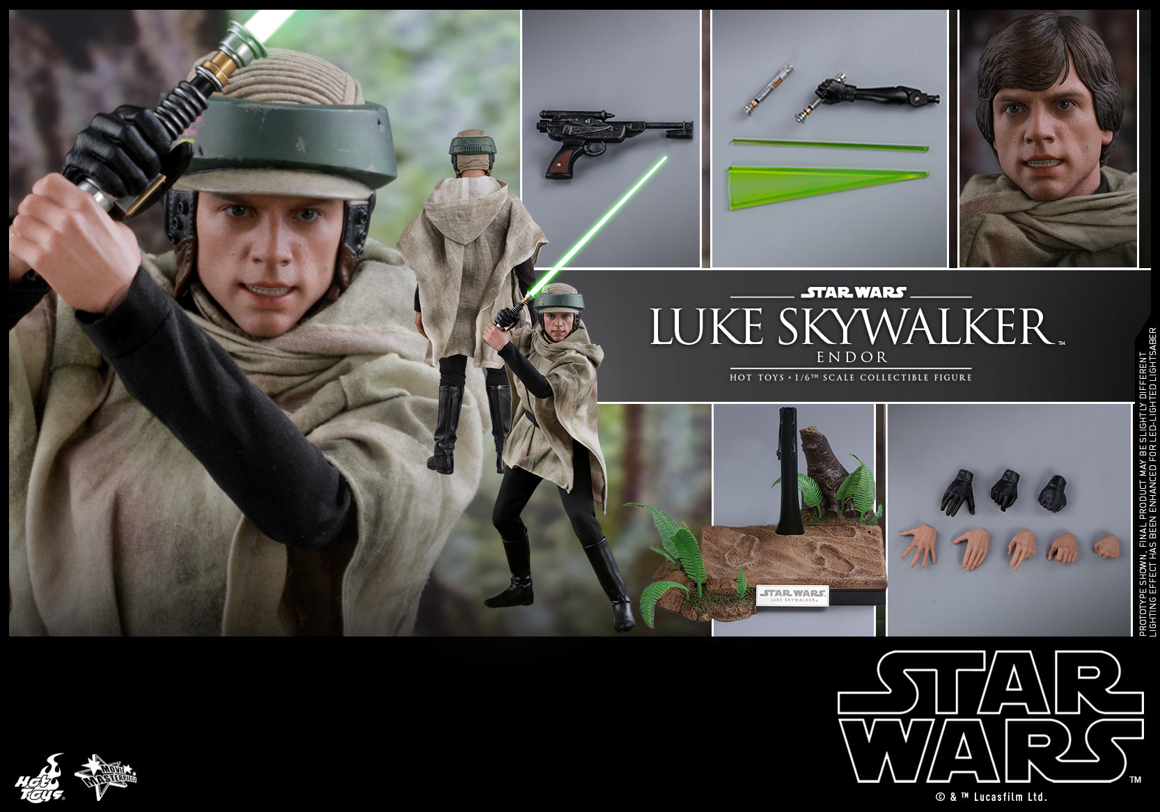 Hot Toys Luke Skywalker (Endor) Hot Toys Star Wars : ROTJ MMS516 1/6 Scale Figure
