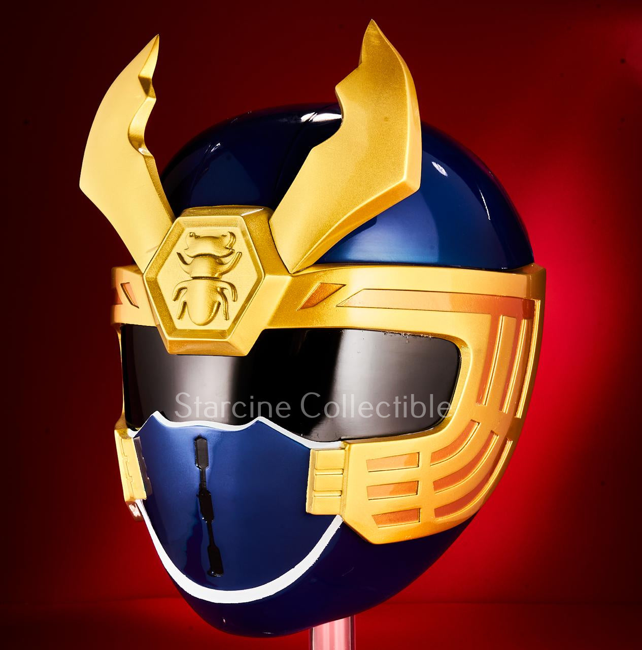 Navy Thunder Ranger Ninja Storm Helmet Life Size Replica