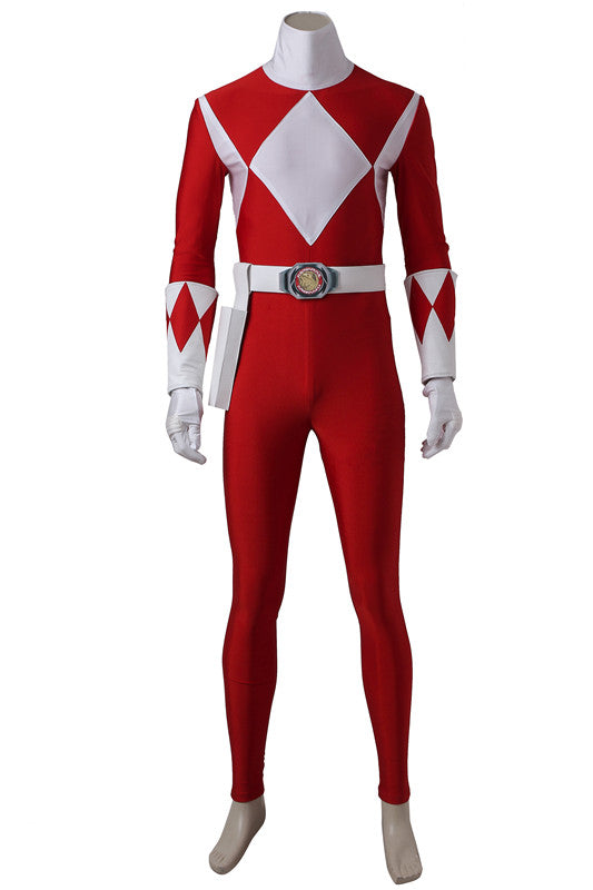 Mighty Morphin Power Rangers : Tyranno Red Ranger Cosplay Costume