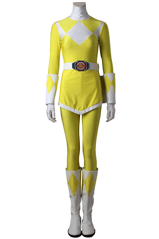 Mighty Morphin Power Rangers: Tiger Ranger Yellow Cosplay Costume ...
