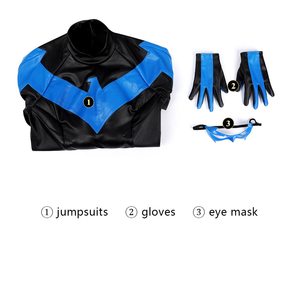 DC Comics Nightwing Dick Grayson Superhero Cosplay Costume