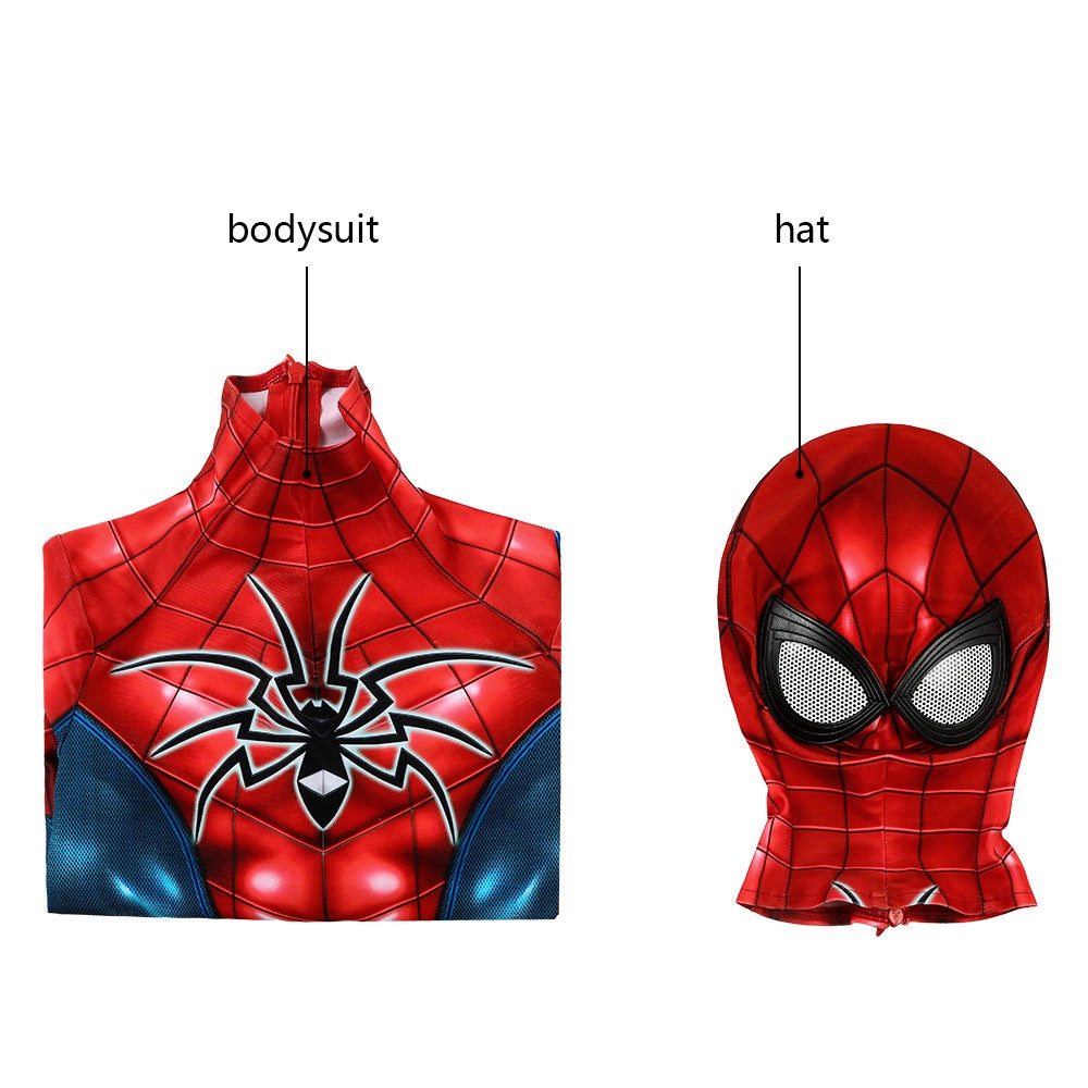 Marvel's Spider-Man PS4 Armor MK IV Suit Cosplay Costume (Non Screen Print )(Kid Version)
