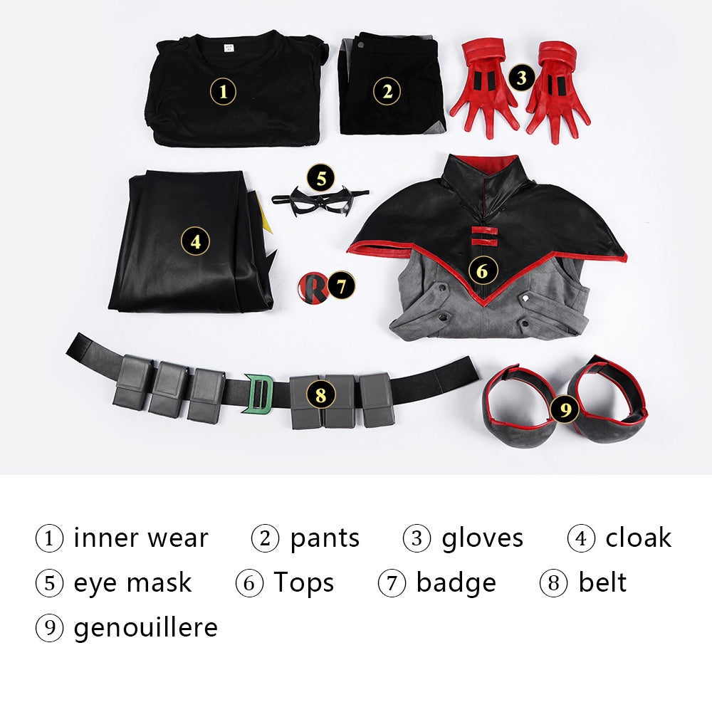 DC Comics Damian Wayne Robin Superhero Outfit Cosplay Costume