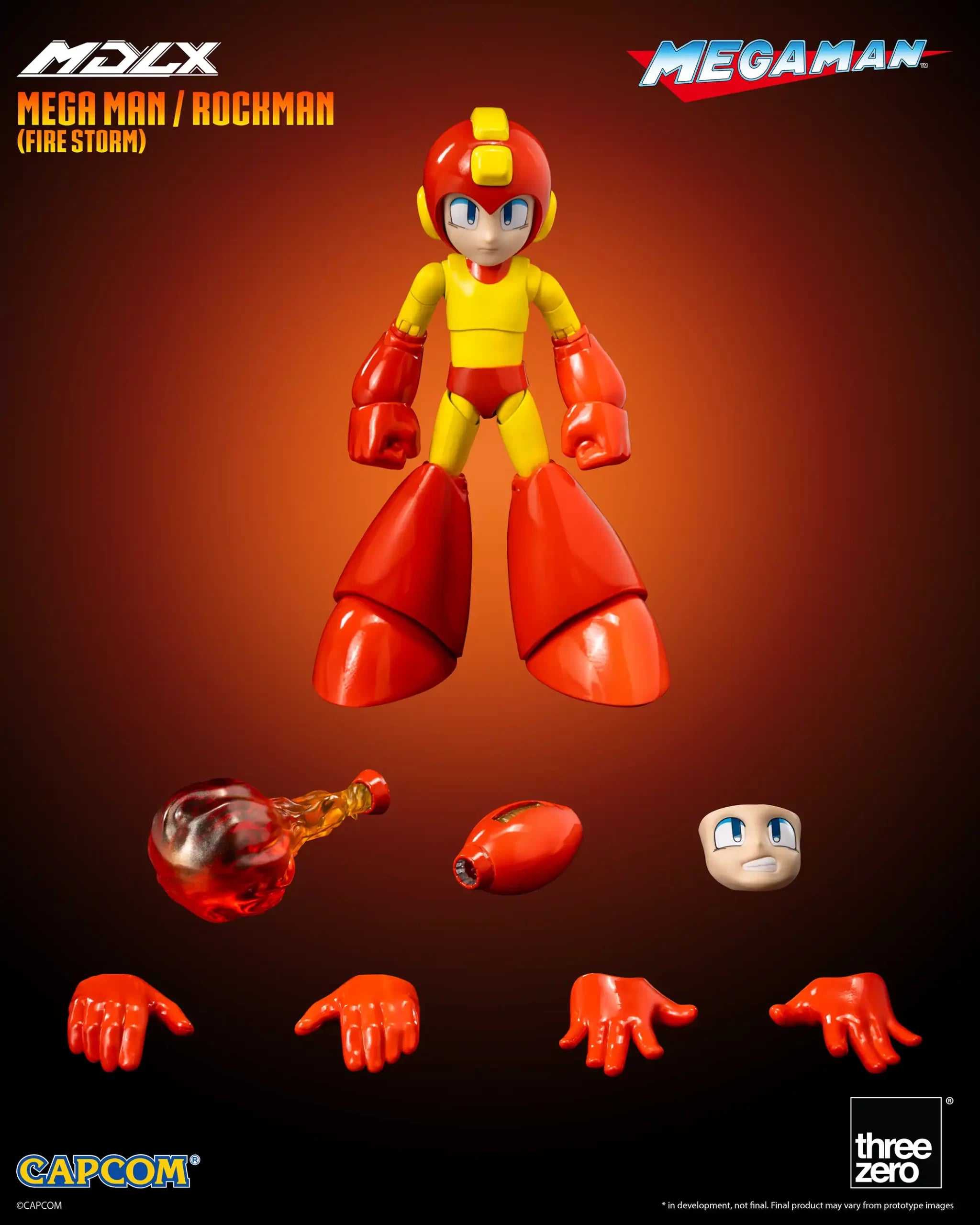 Threezero Rockman / Mega Man MDLX Mega Man / Rockman (Fire Storm)