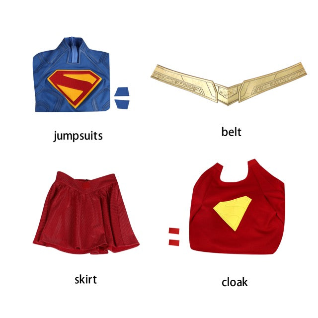DC Comics Supergirl Classic Superhero Halloween Party cosplay costume