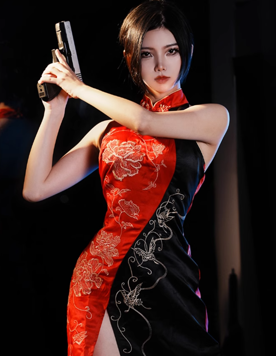 Resident Evil 4 Ada Wong Qipao Life Size Wearable Costume