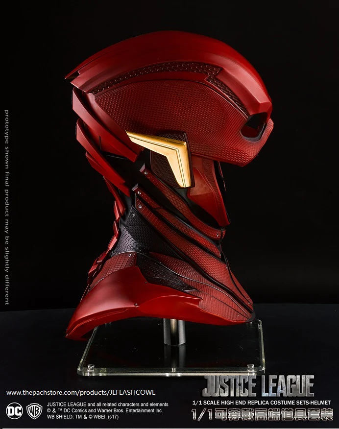 Justice League The Flash Helmet (1:1 Wearable Model) The Flash Cosplay Helmet Justice League Movie Replica The Flash cosplay Handmade