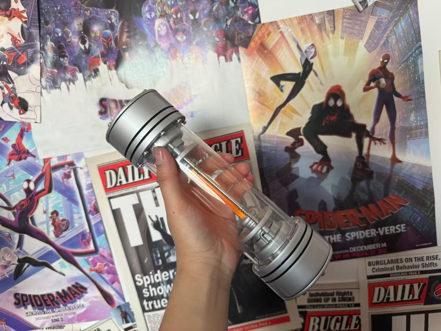 The Amazing Spider-Man Element Bottle Life Size Replica (Metal & LED Light Up)