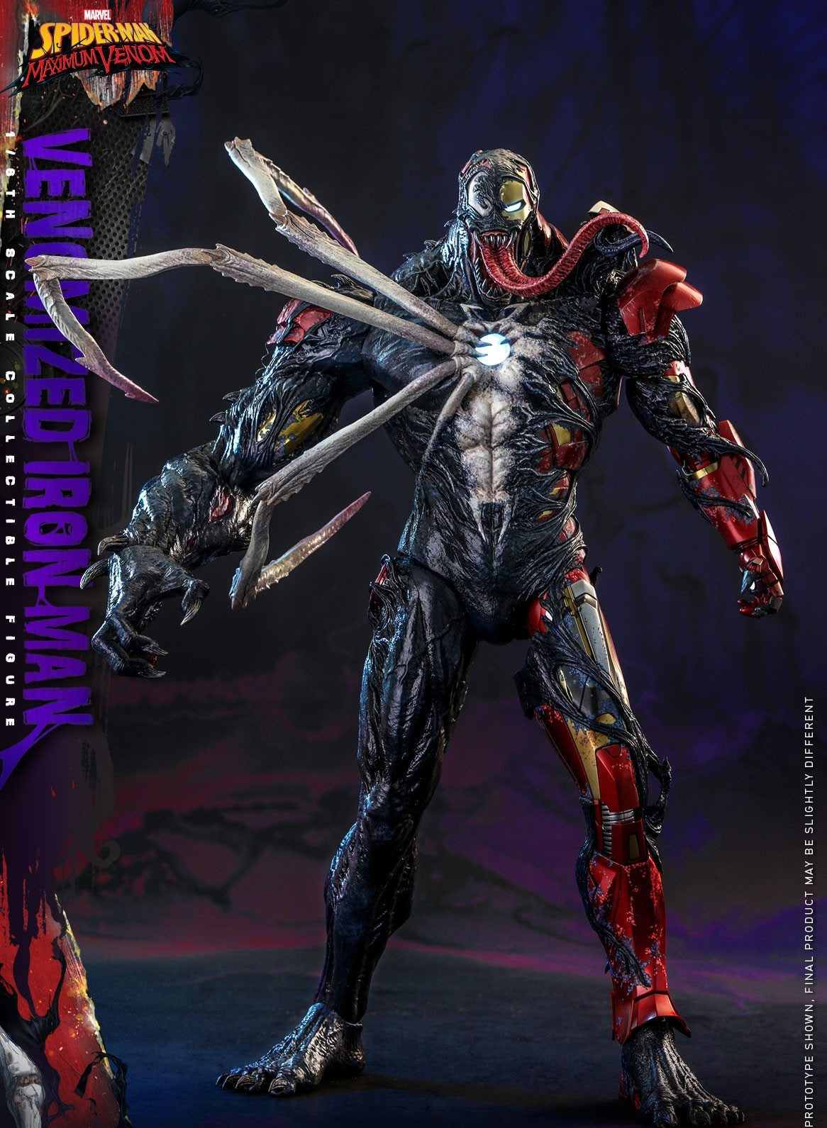 Hot Toys Marvel-Marvel's Spiderman Maximum Venom Venomized Ironman AC04 1/6 Figure
