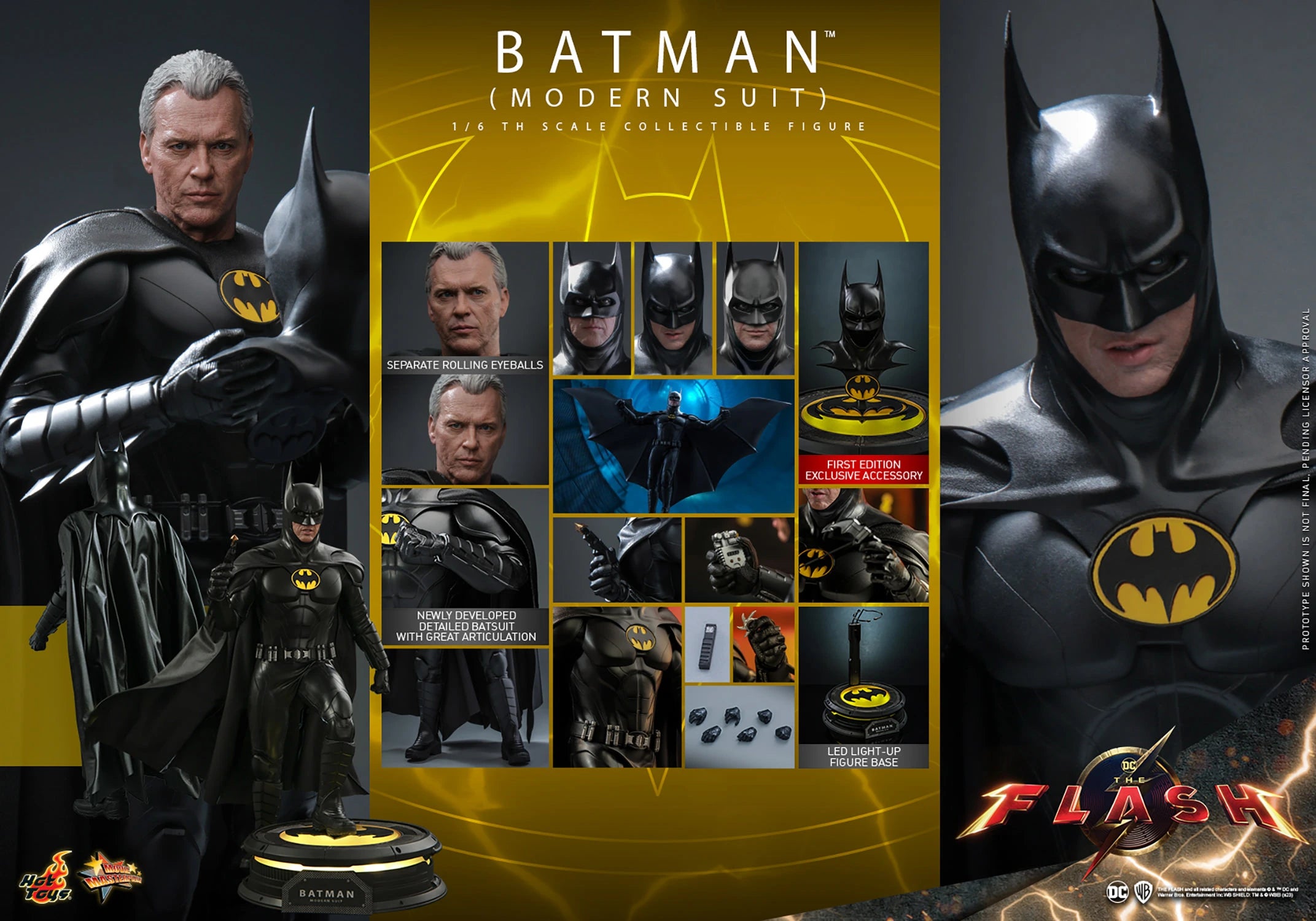 Hot Toys The Flash–The Flash Batman (Modern Suit) MMS712 1/6 Scale Figure