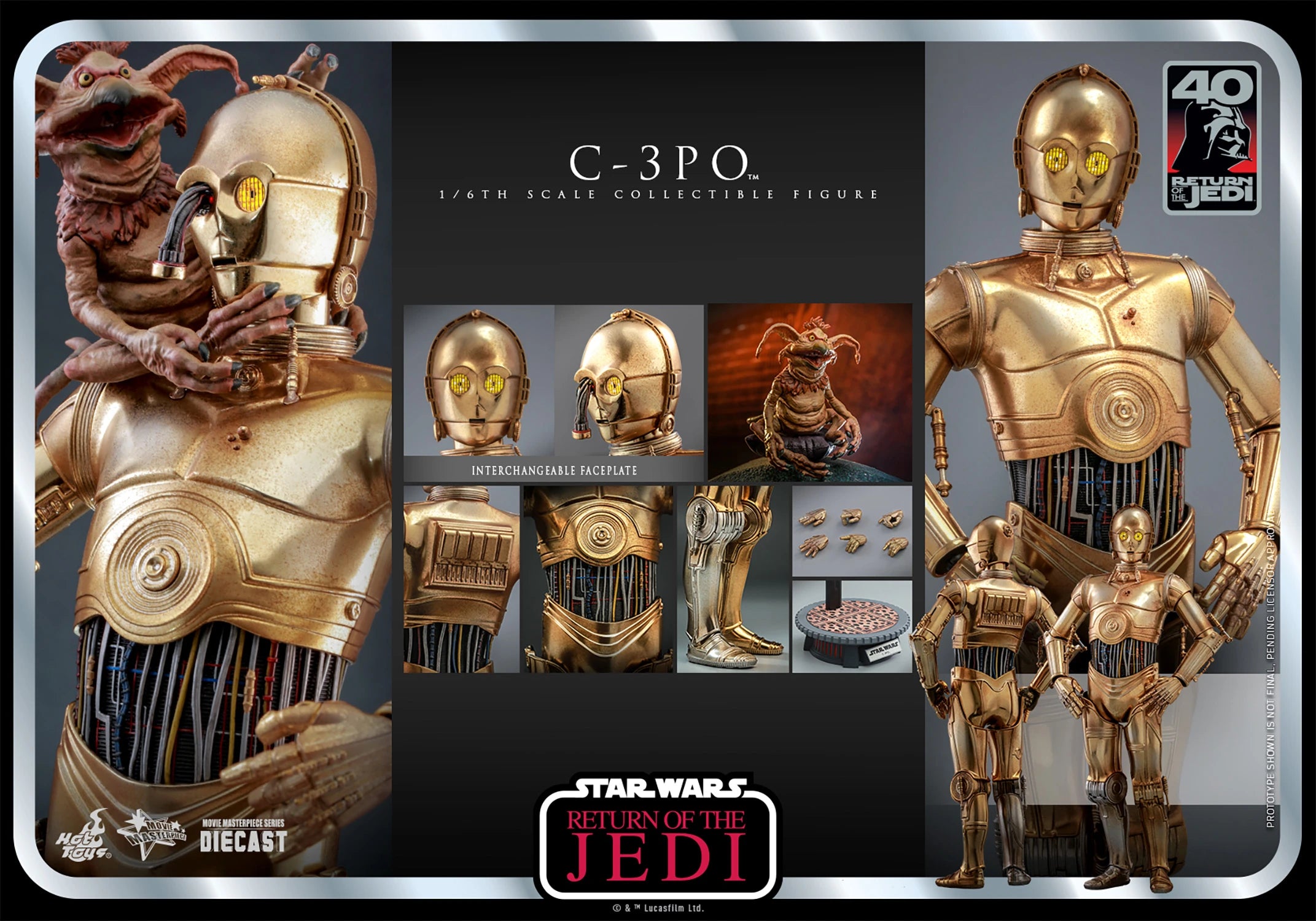 Hot Toys Star Wars –Star Wars VI: ROTJ C-3PO MMS701 1/6 Scale Figure