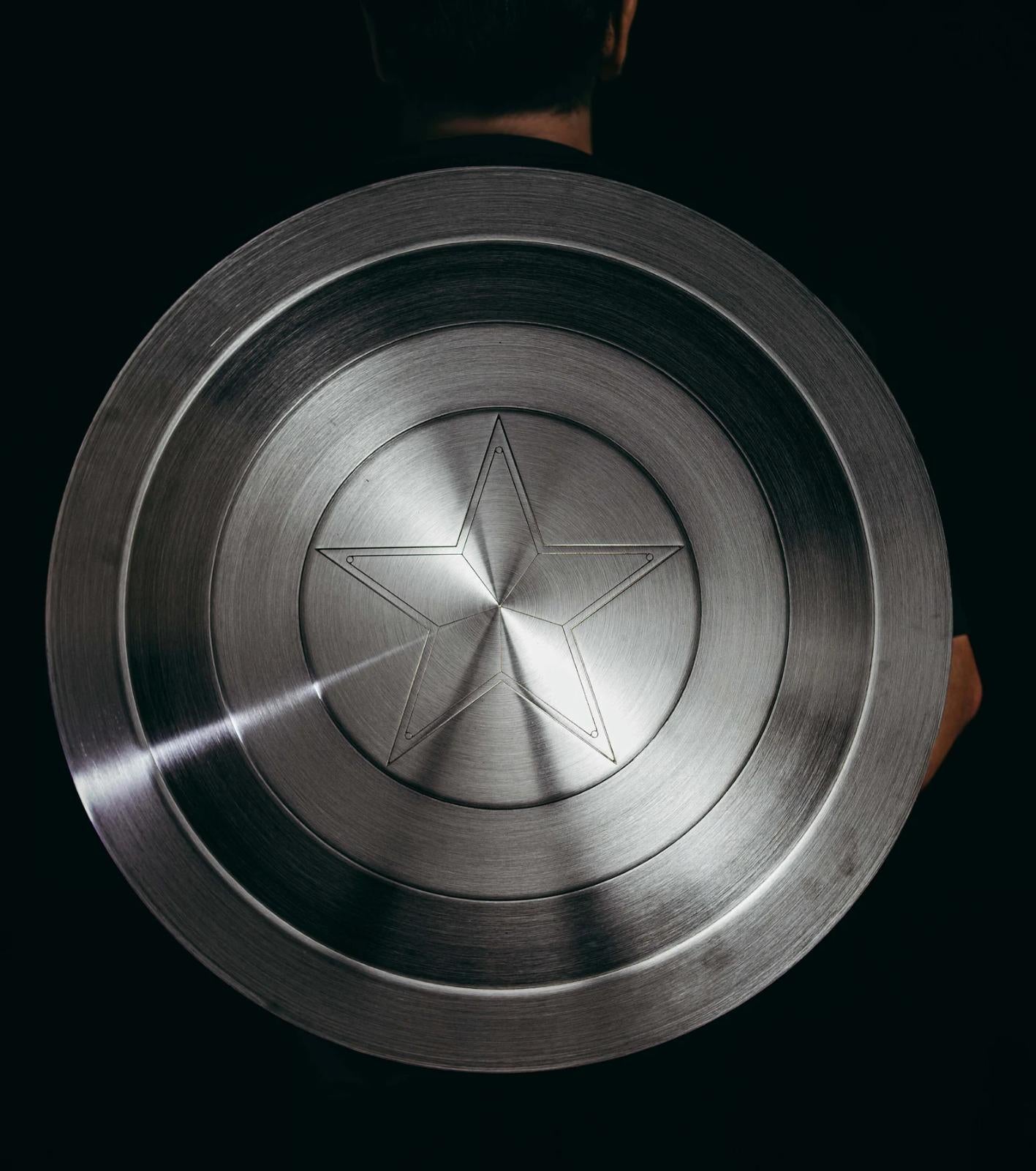 Silver Captain America Shield Captain America Cosplay Captain America Props Captain America costume Captain America Helmet Handmade